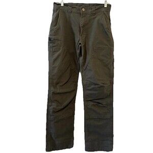 KEY Workwear 30x32 Brown Utility Work Pants Cotton Stretch Carpenter